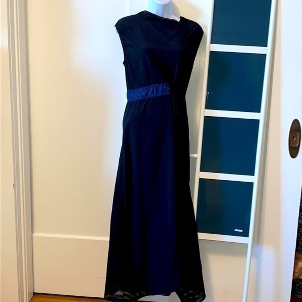 NWOT Cop Copine long black drawstring maxi  dress